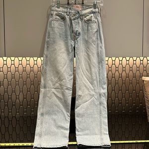 REVICE Light Wash Wide Leg Jeans